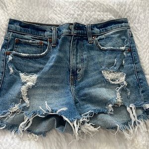 Abercrombie & Fitch Curve Love Jean Shorts